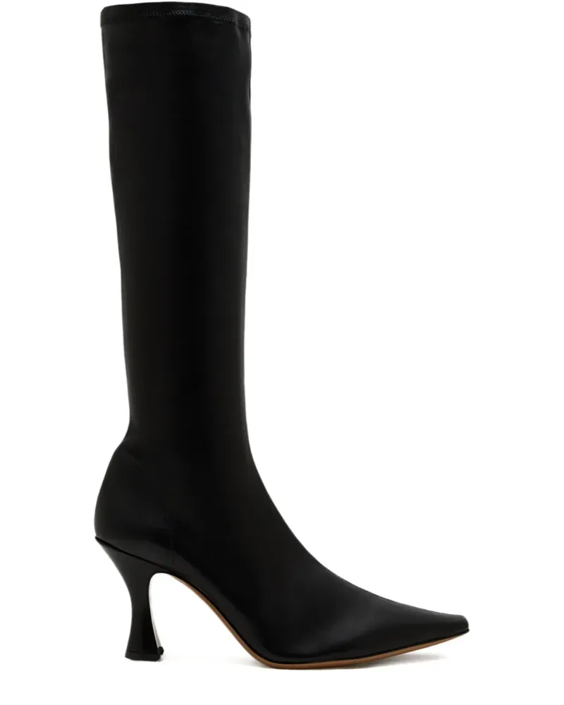 NEOUS Stiefel mit spitzer Kappe 80mm - Schwarz Schwarz