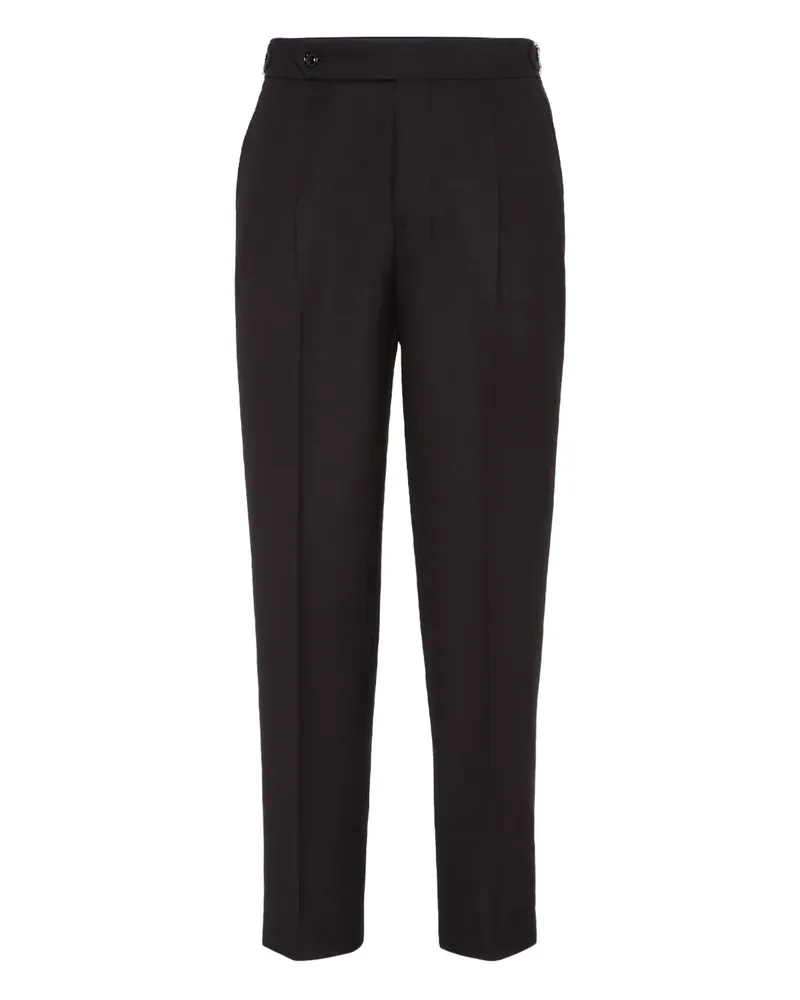 Brunello Cucinelli Plissierte Hose - Schwarz Schwarz