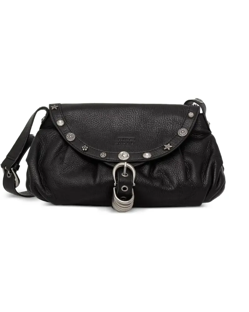 Miss Sixty Schnallendetail-Schultertasche mit Nieten - Schwarz Schwarz