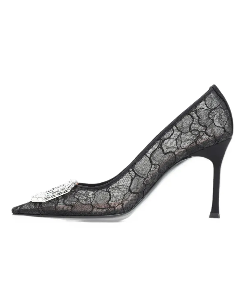 Amina Muaddi Camelia crystal-embellished pumps - Schwarz Schwarz