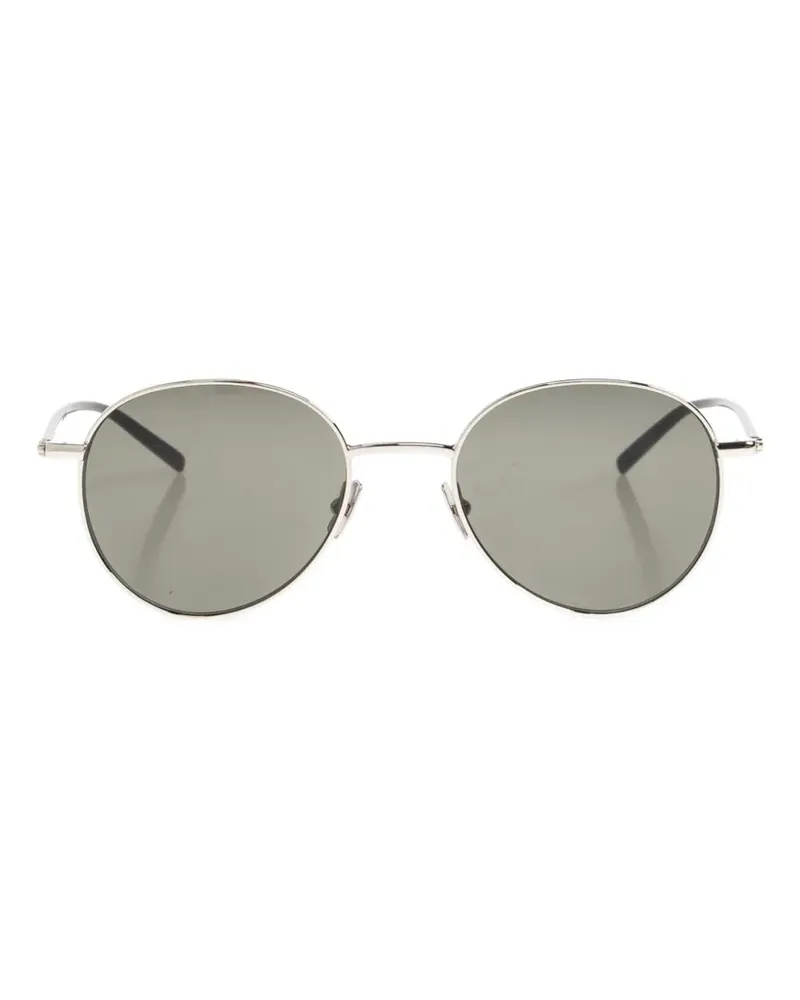 Saint Laurent Sonnenbrille mit rundem Gestell - Gold Gold