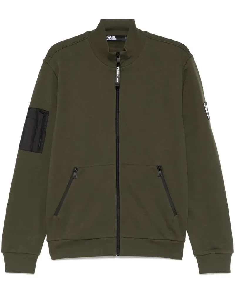 Karl Lagerfeld Sweatshirt mit Reißverschluss - Grün Grün