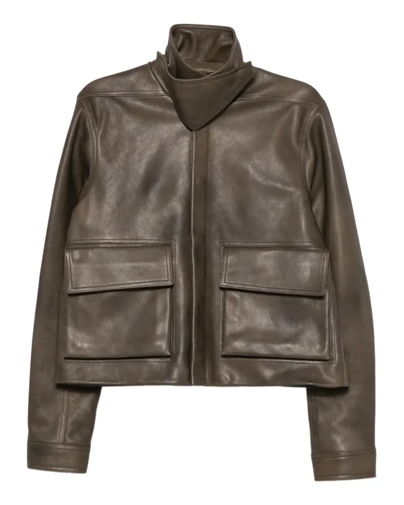 Rick Owens Jacke mit Stehkragen - Grau Grau