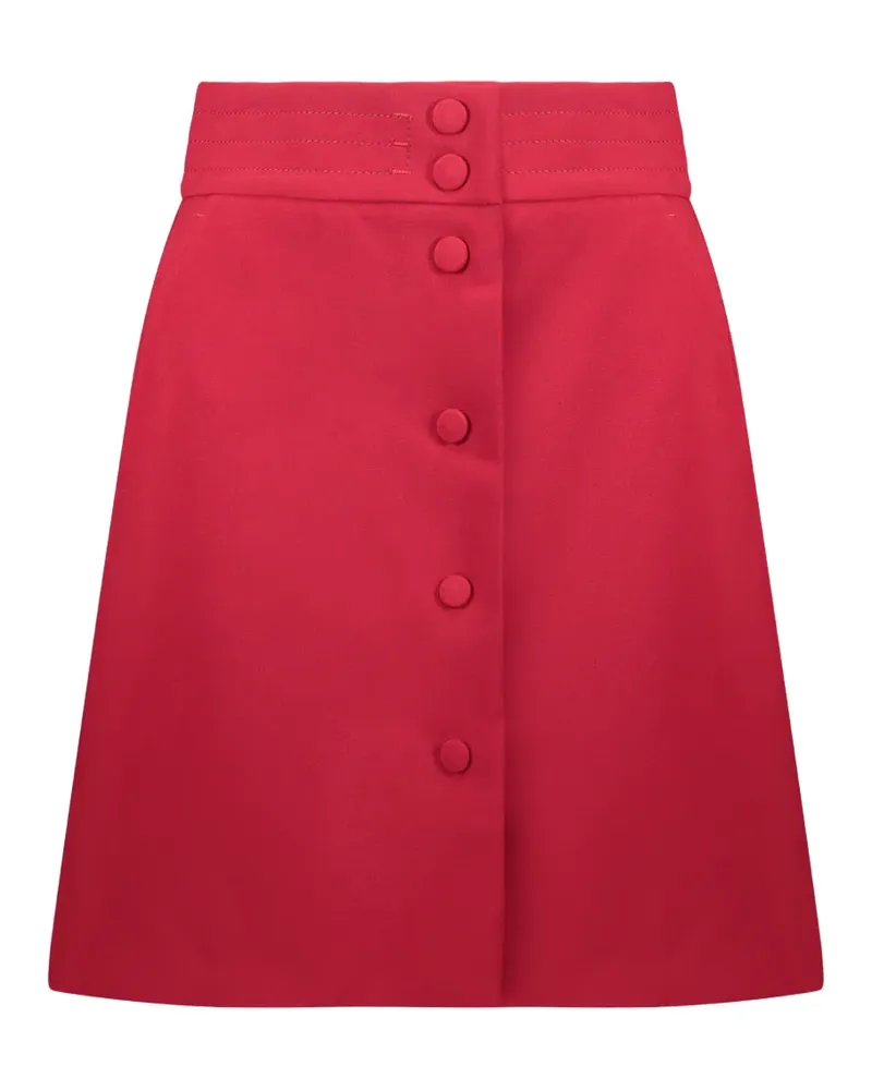 RED Valentino button-front A-line mini skirt - Rot Rot