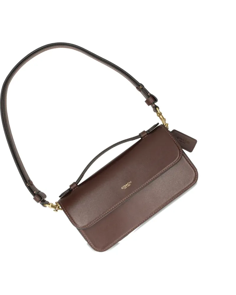 Coach Elora top handle leather satchel bag - Braun Braun