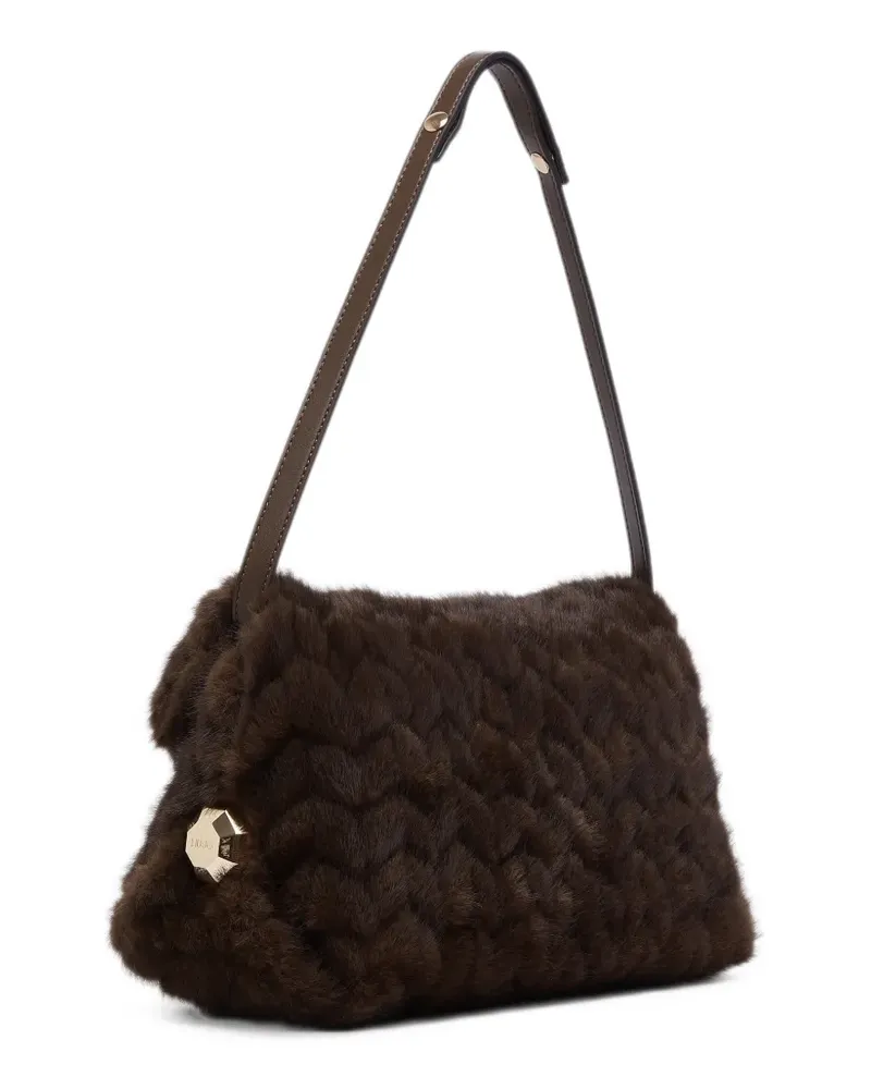 Liu Jo Riccy bag in faux fur - Braun Braun
