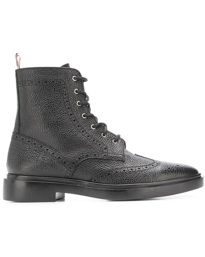 Thom Browne Stiefel mit spitzer Kappe - Schwarz Schwarz