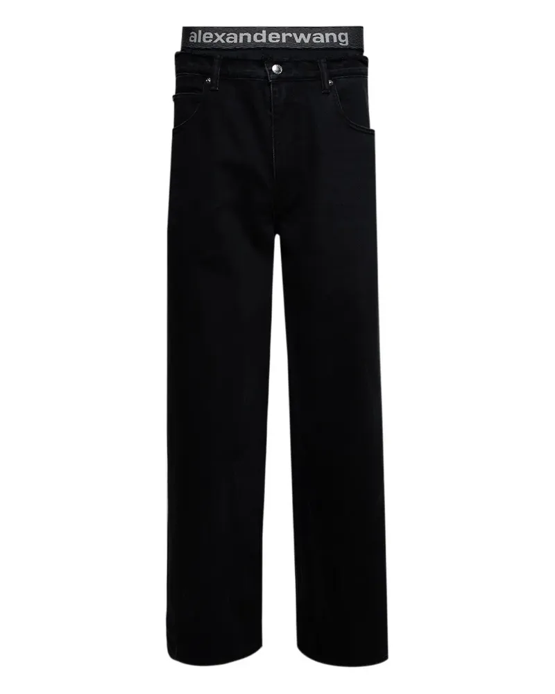 Alexander Wang Jeans mit Bund - Schwarz Schwarz