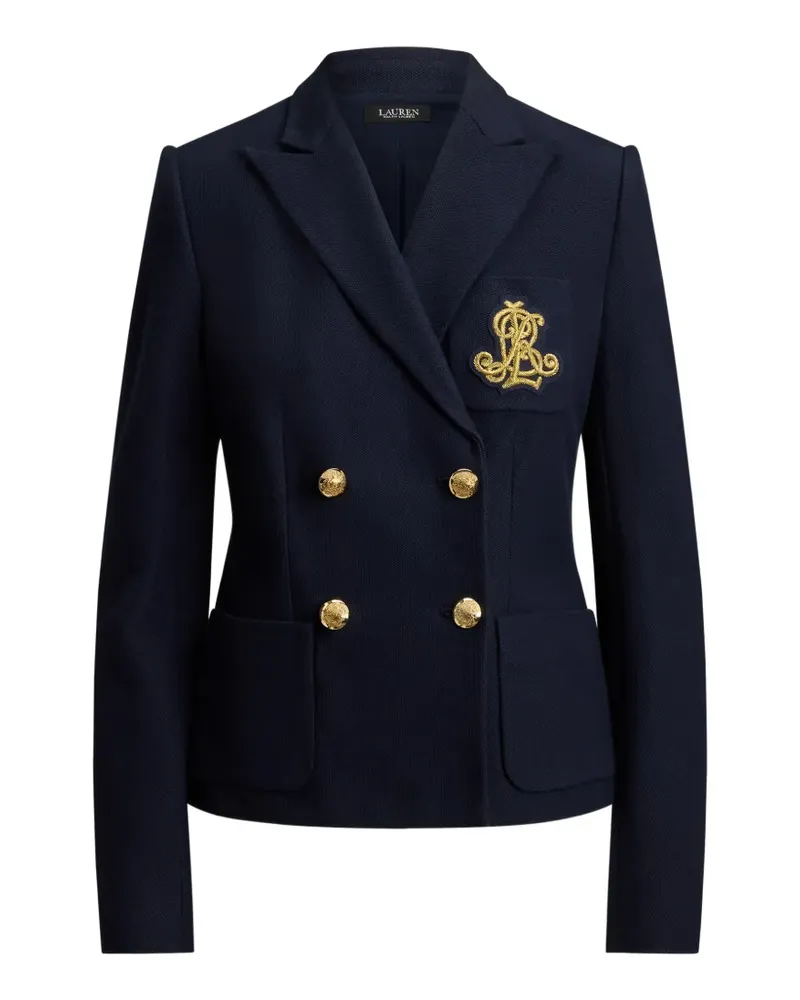 Ralph Lauren double-breasted piqué blazer - Blau Blau