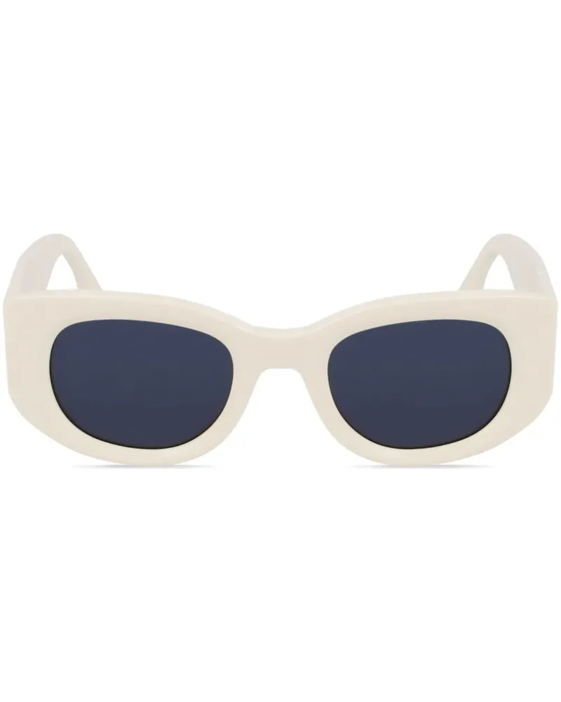 Victoria Beckham Sonnenbrille mit ovalem Gestell - Nude Nude