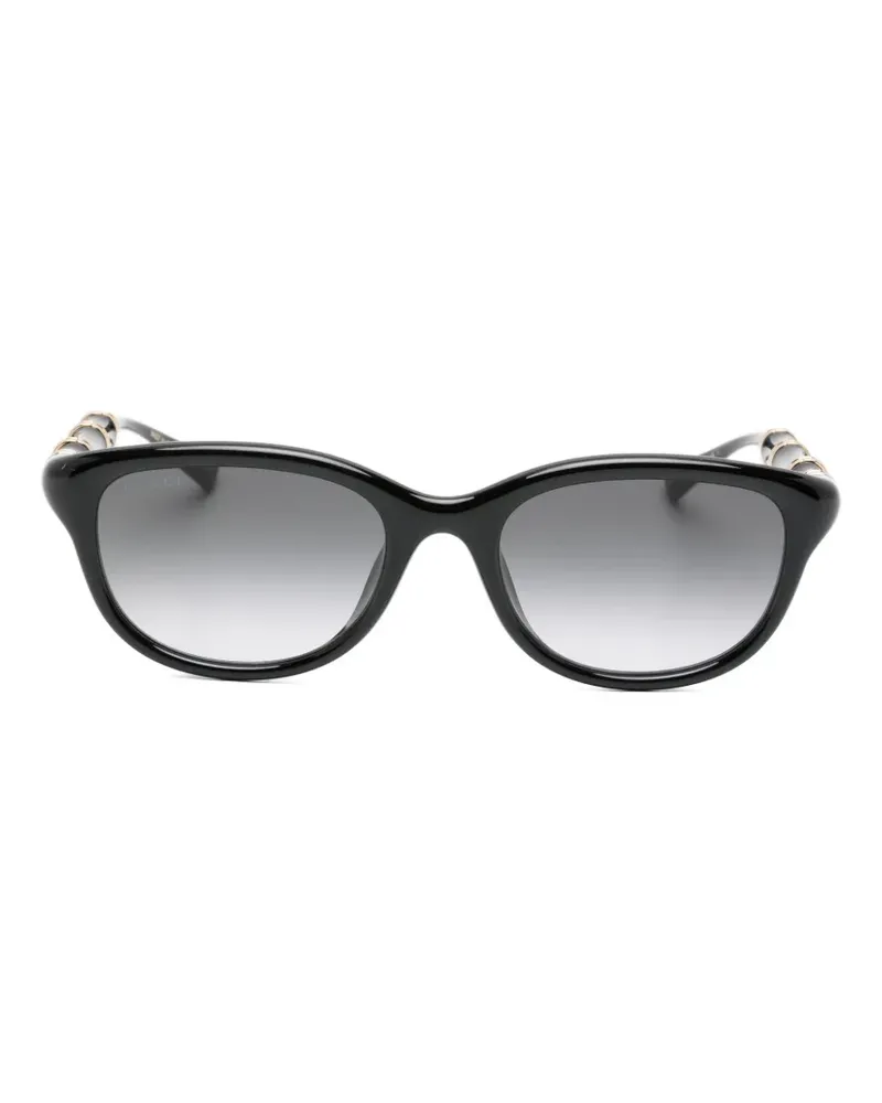 Gucci Bamboo-effect sunglasses - Schwarz Schwarz