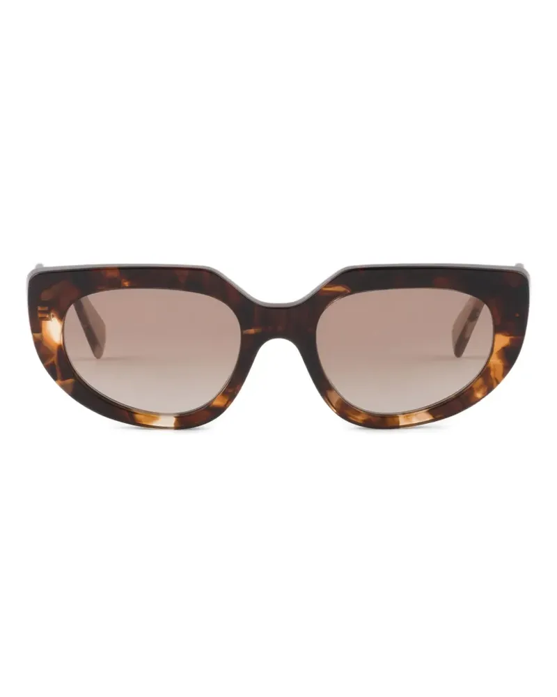 Prada Sonnenbrille mit Logo - Braun Braun