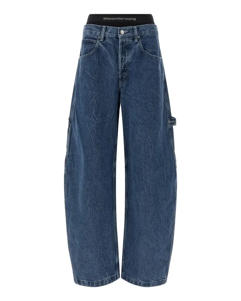 Alexander Wang x Denim x  stonewashed wide jeans - Blau Blau