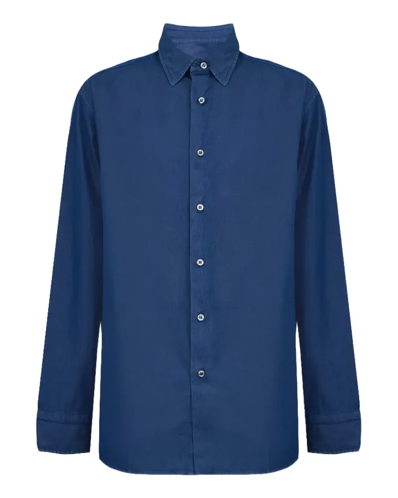 Brioni Klassisches Hemd - Blau Blau