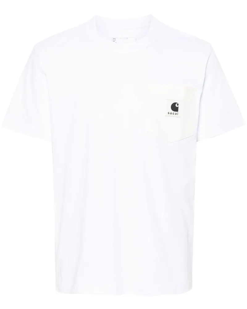Sacai x Carhartt WIP T-Shirt - Weiß Weiß