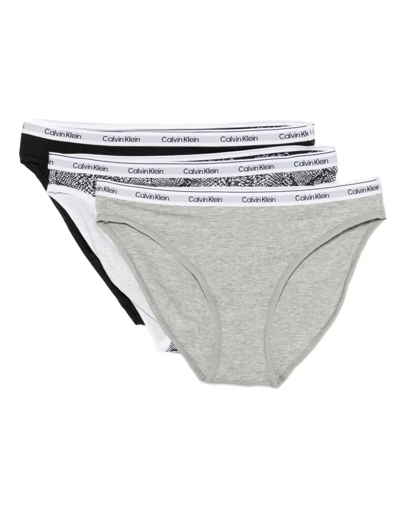 Calvin Klein Tanga mit Logo-Bund - Schwarz Schwarz