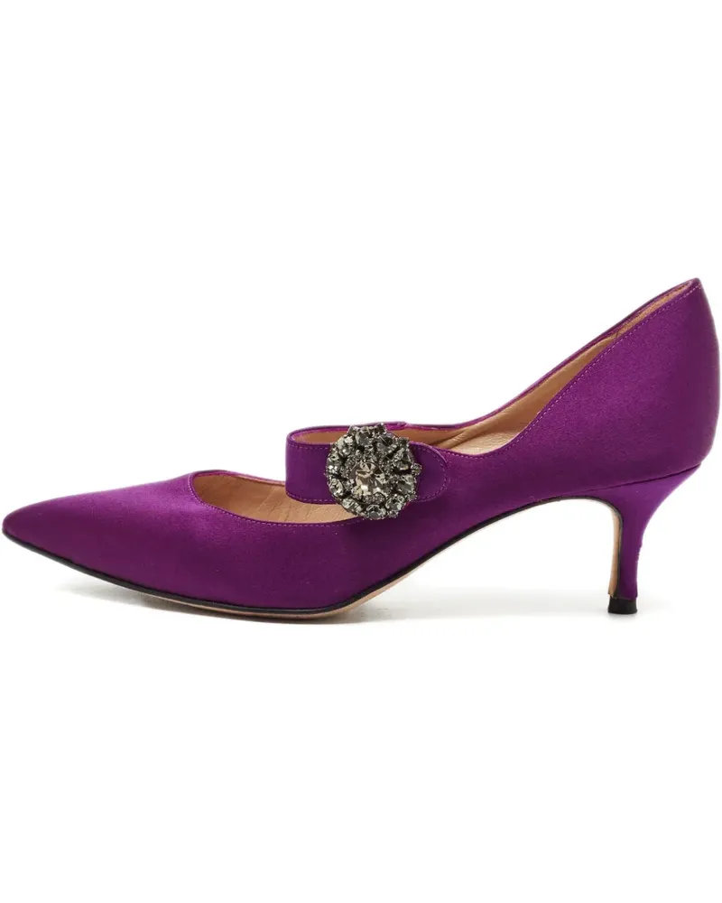Manolo Blahnik Verzierte Mary-Janes - Violett Violett