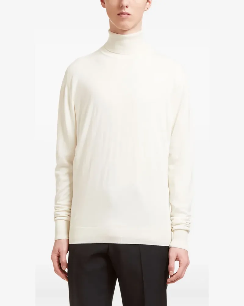 AIEZEN turtleneck knitted sweater - Weiß Weiß