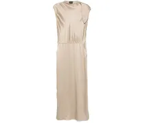 Abendkleid mit Schleifenverschluss - Nude