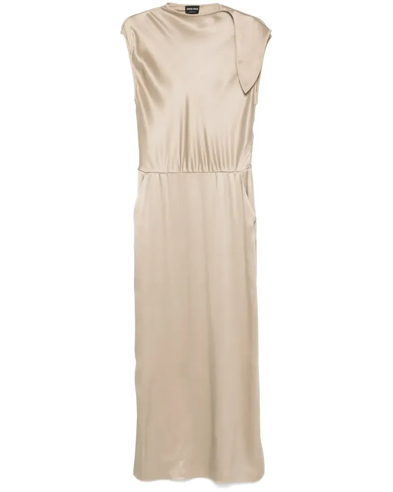 Giorgio Armani Abendkleid mit Schleifenverschluss - Nude Nude