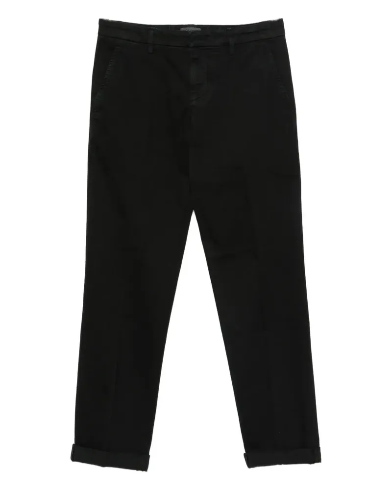 Dondup Bundfaltenhose mit Gürtel - Schwarz Schwarz