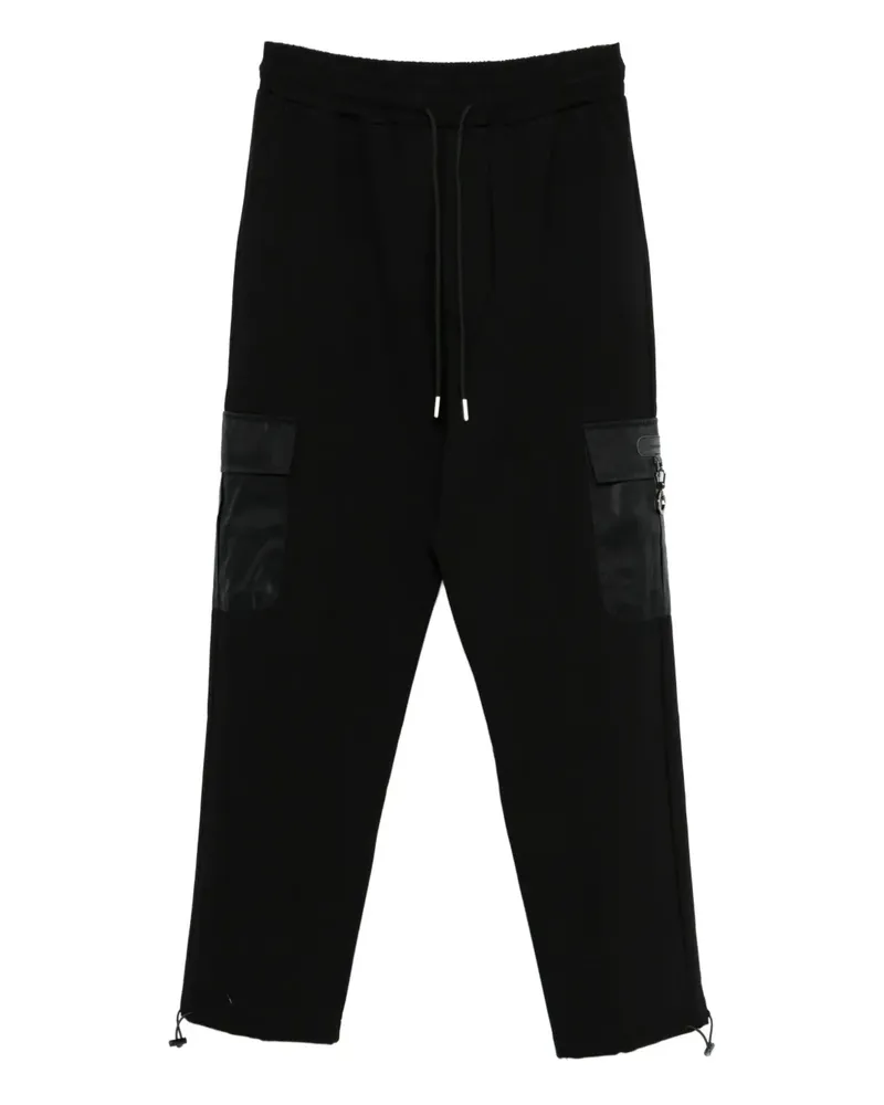 Yes London Cargohose mit Kordelzug - Schwarz Schwarz
