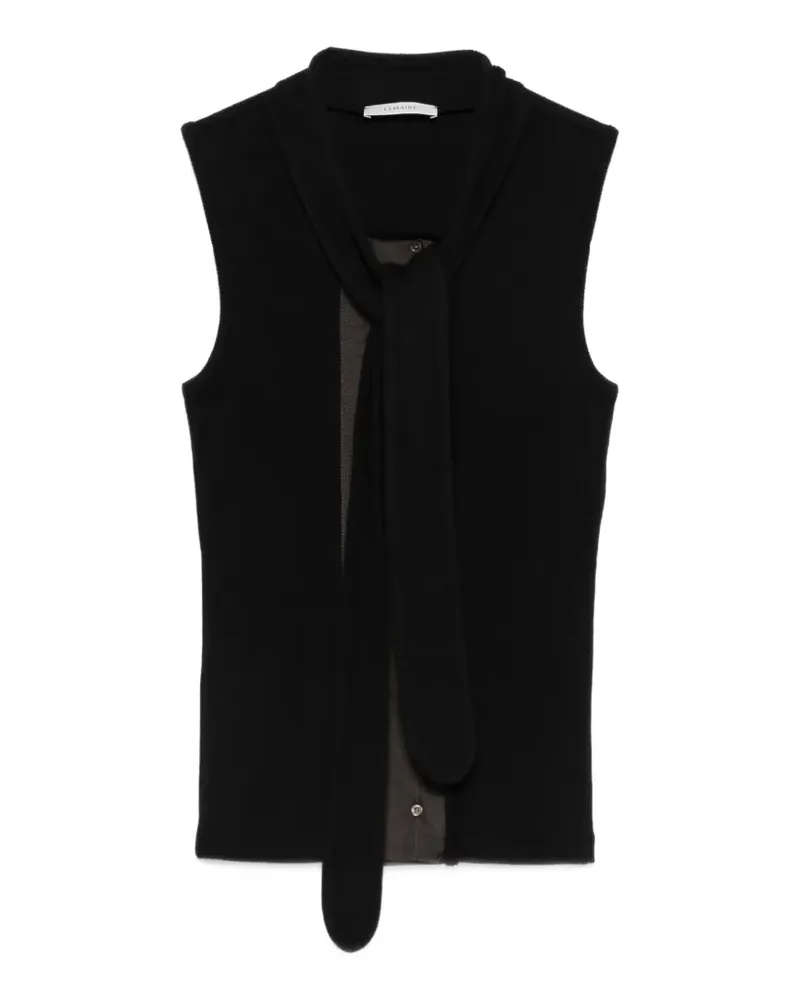 Christophe Lemaire Asymmetrisches Oberteil - Schwarz Schwarz