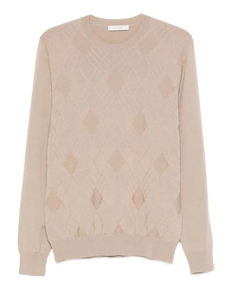 Diktat Pullover mit Argyle-Muster - Nude Nude