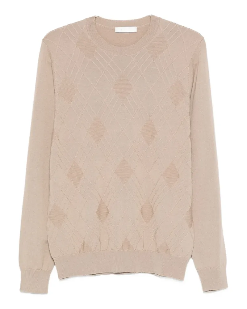 Diktat Pullover mit Argyle-Muster - Nude Nude