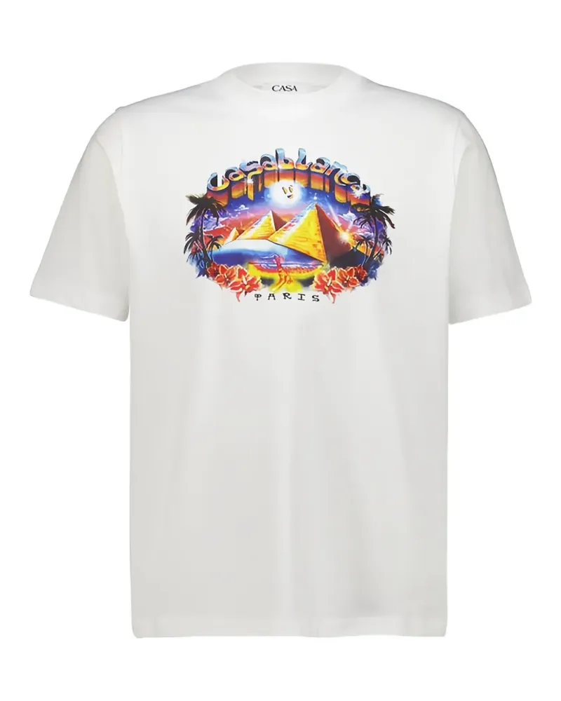 Casablanca Paris graphic-print T-shirt - Weiß Weiß
