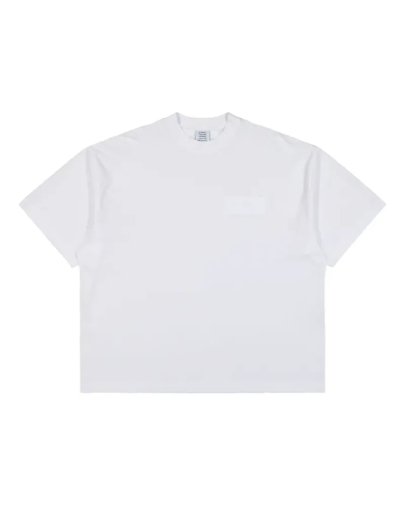 VETEMENTS taped logo T-shirt - Weiß Weiß