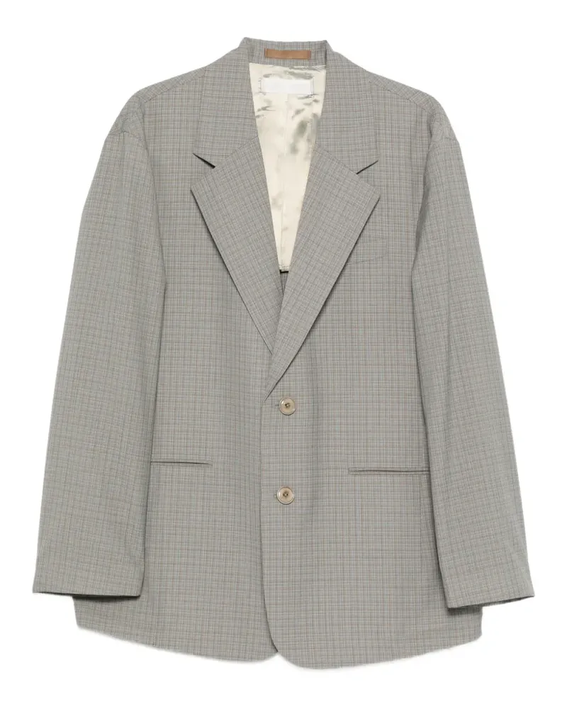 Our Legacy Industry check-pattern blazer - Grau Grau