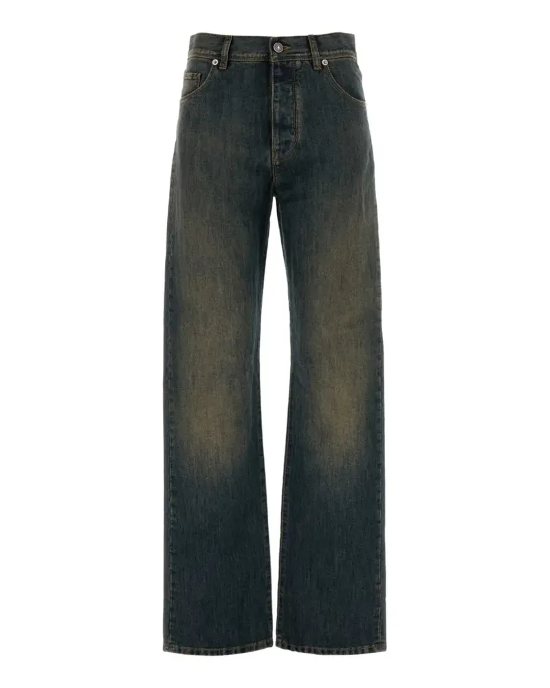 Fendi Jeans mit ausgewaschenem Effekt - Blau Blau