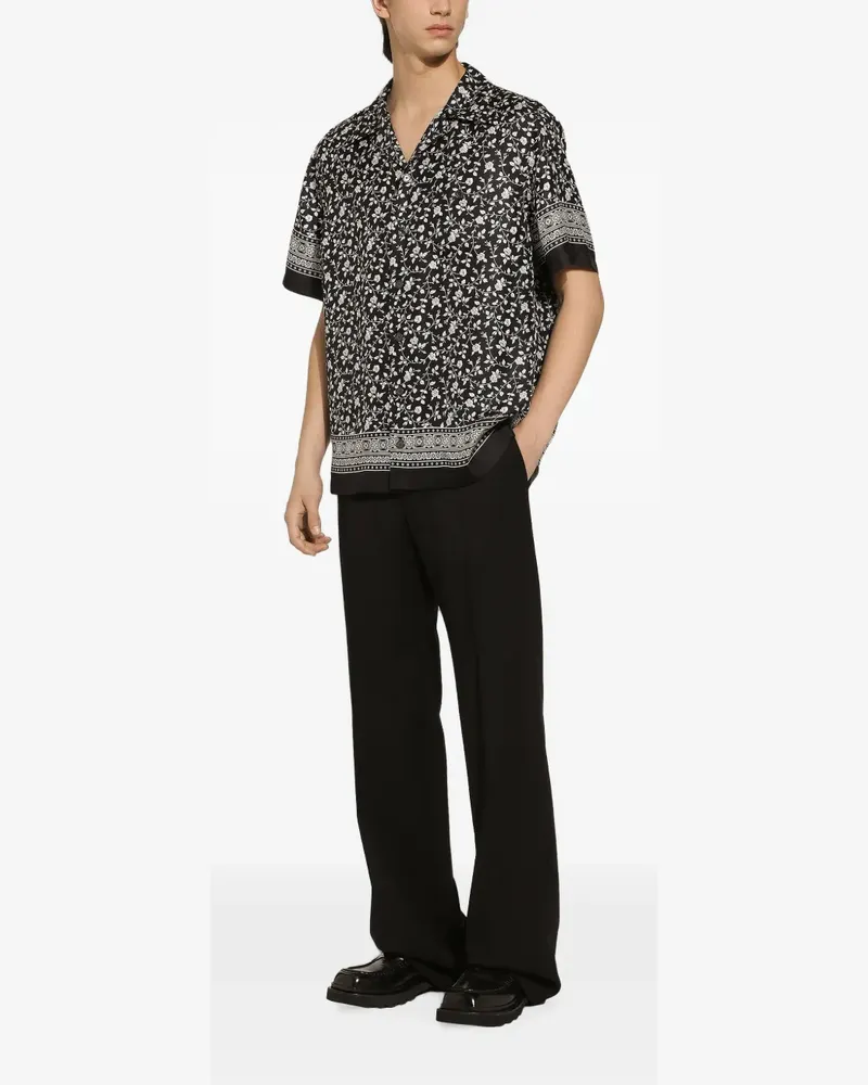 Dolce & Gabbana Gerade Hose - Schwarz Schwarz