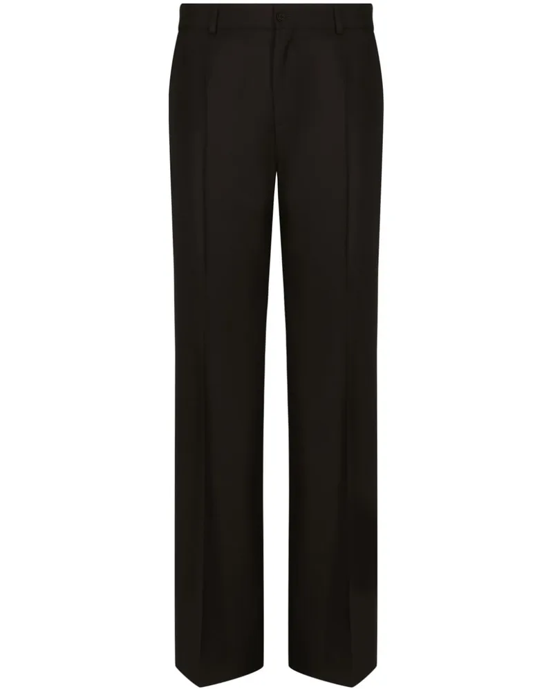 Dolce & Gabbana Gerade Hose - Schwarz Schwarz
