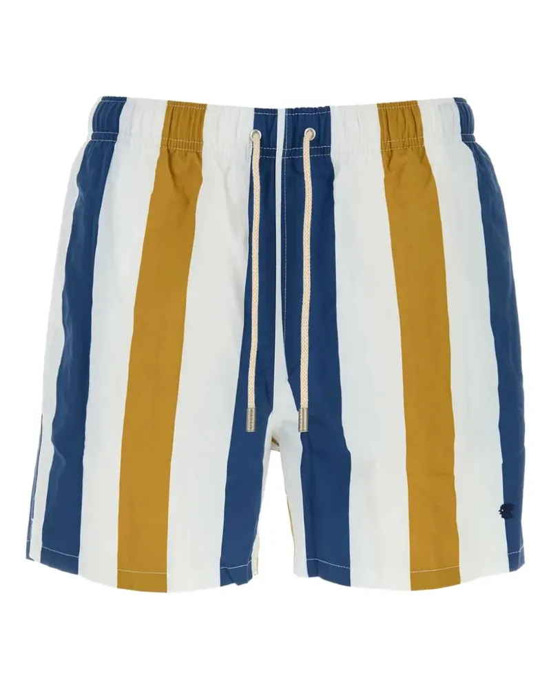 Gallo stripe-print swimming shorts - Weiß Weiß
