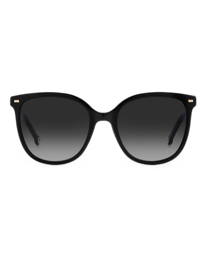 Carolina Herrera New York Sonnenbrille mit Oversized-Gestell - Schwarz Schwarz