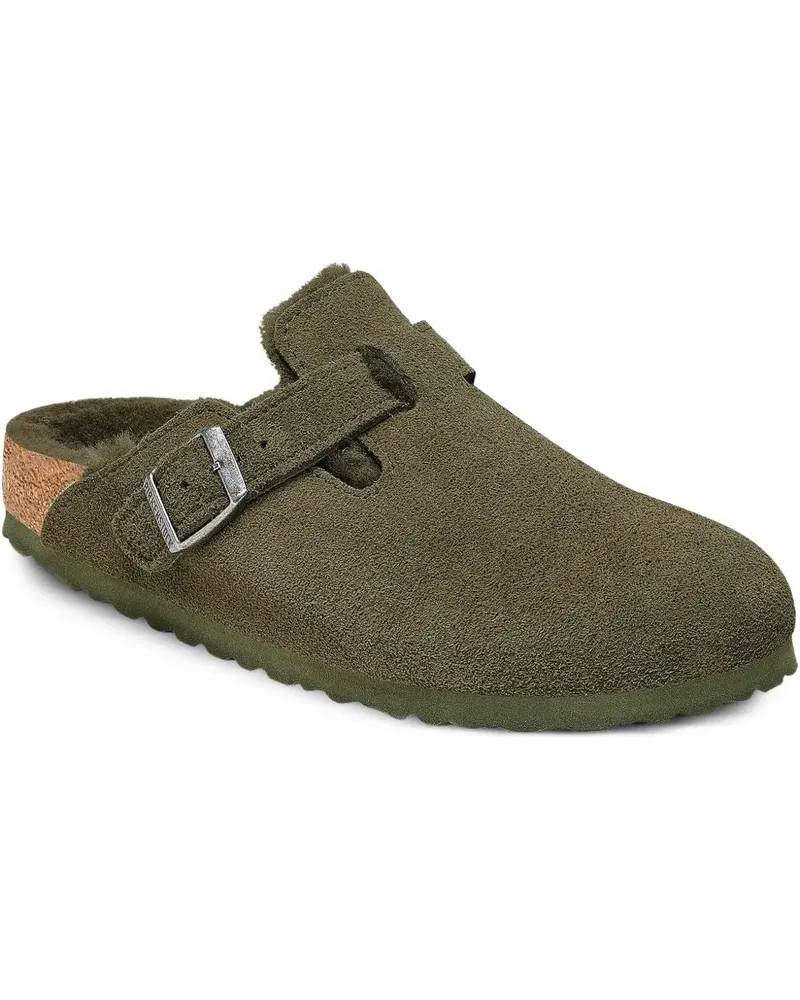 Birkenstock Boston Slipper mit Schnallendetail - Grün Grün