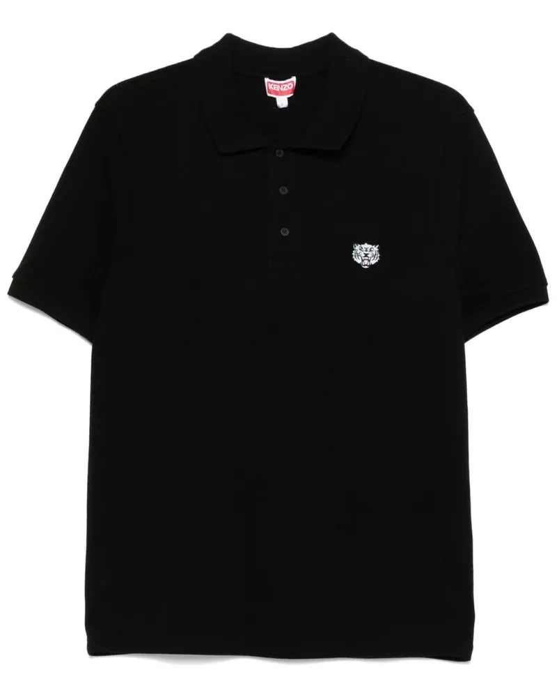 Kenzo Happy Tiger Poloshirt - Schwarz Schwarz