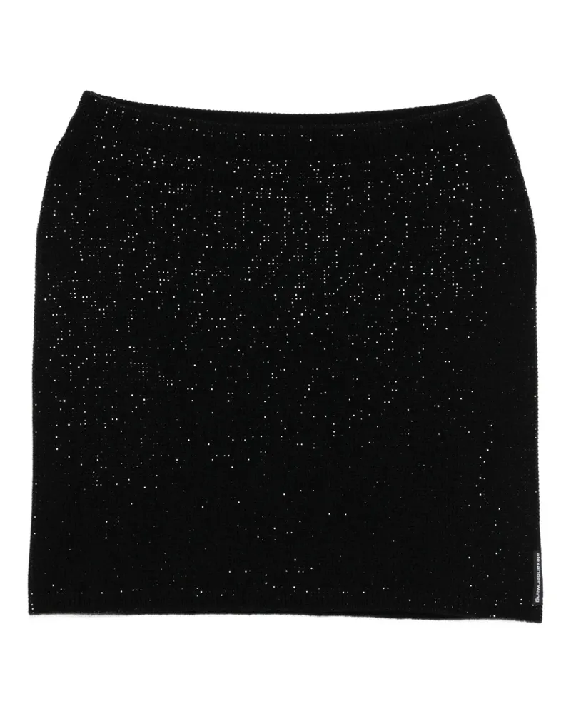 Alexander Wang Minirock mit Kristallen - Schwarz Schwarz