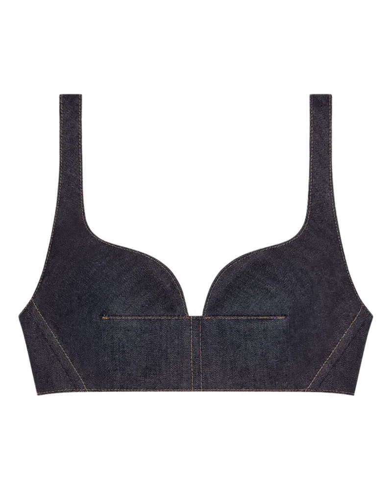 Givenchy BH-Top aus rohem Denim - Blau Blau