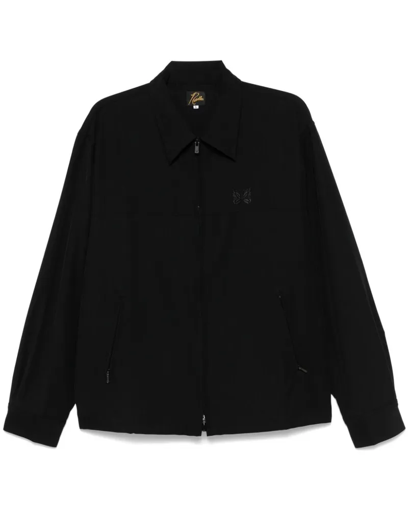 NEEDLES Jacke mit Logo-Stickerei - Schwarz Schwarz