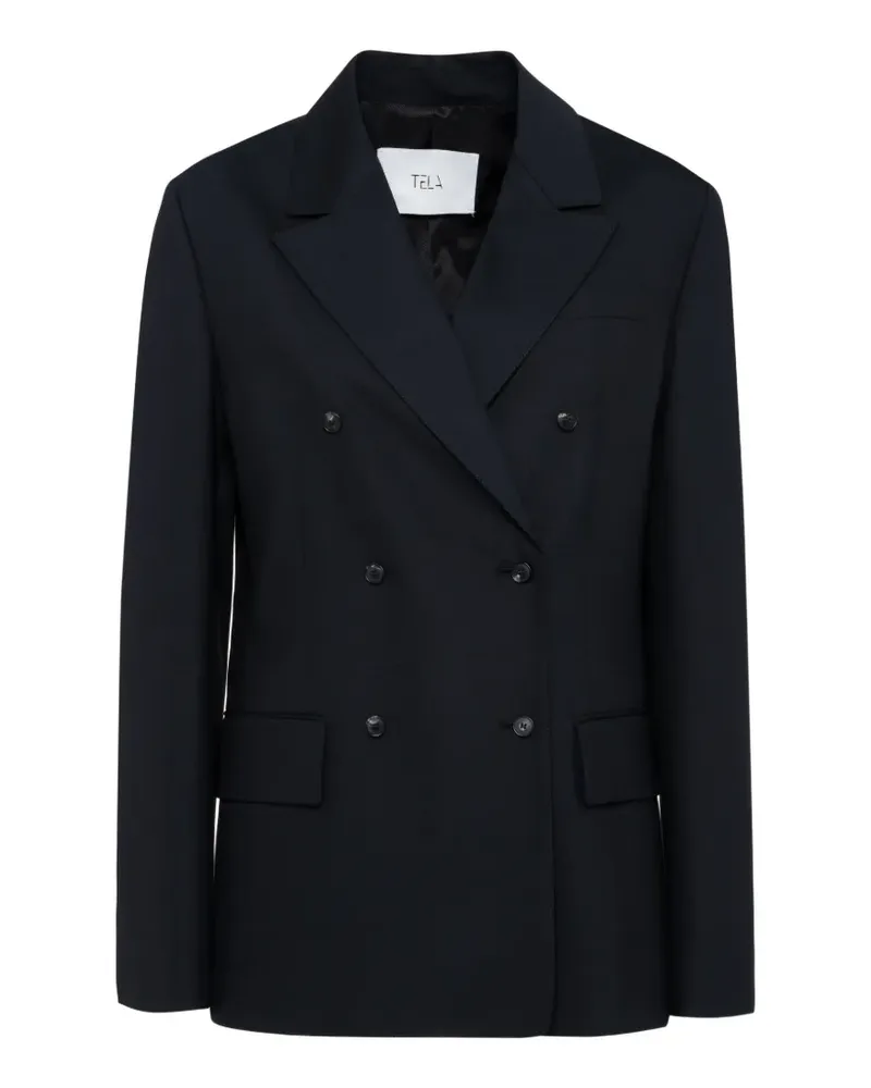 TELA Soho double-breasted blazer - Blau Blau