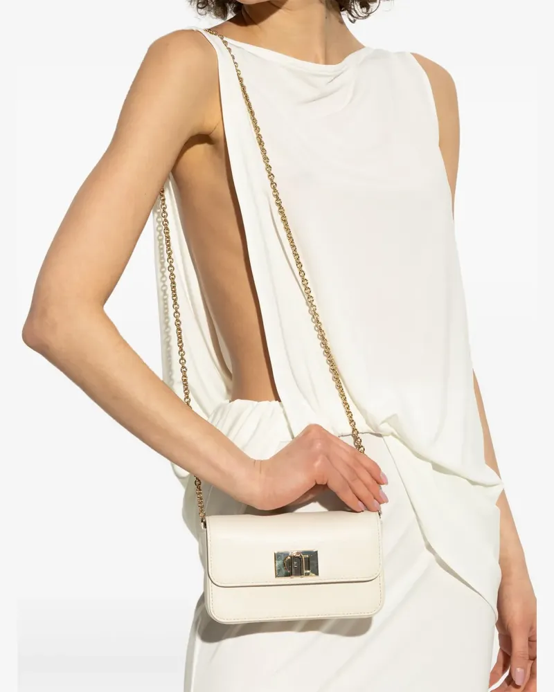 Furla Schultertasche aus Leder - Nude Nude