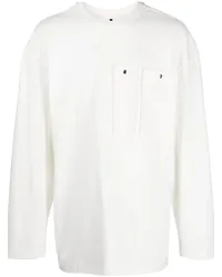 OAMC Langarmshirt aus Bio-Baumwolle Weiß