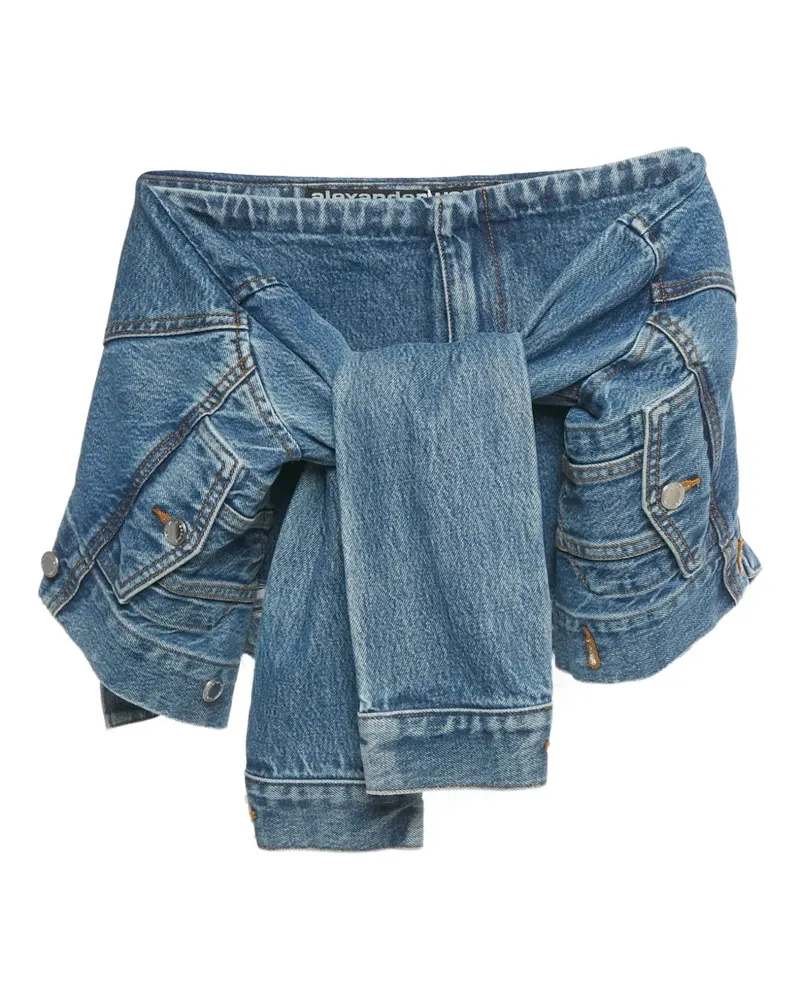 Alexander Wang jacket trims denim trousers - Blau Blau