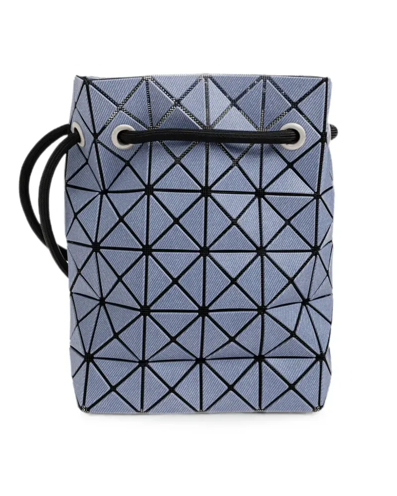 Issey Miyake Beuteltasche mit geometrischem Einsatz - Blau Blau