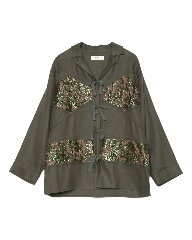 Muller of Yoshiokubo sequin-embellished blouse - Grün Grün