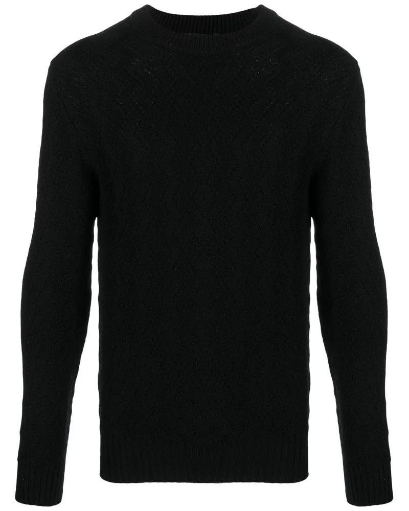 Tagliatore Gestrickter Pullover - Schwarz Schwarz