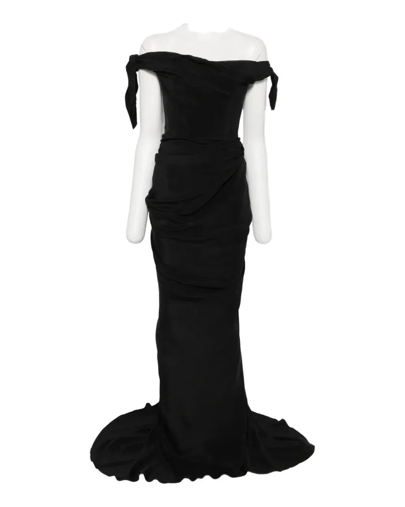 Cult Gaia off-shoulder draped dress - Schwarz Schwarz